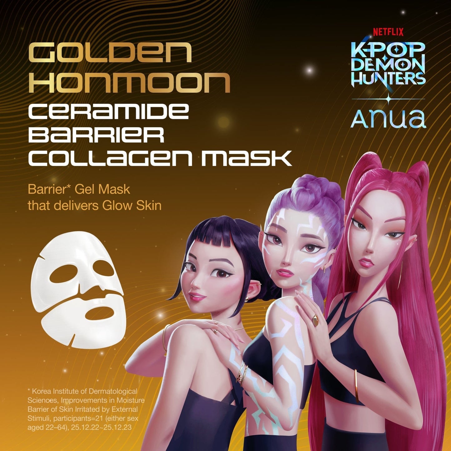 Golden Honmoon Barrier Collagen Mask 4ea