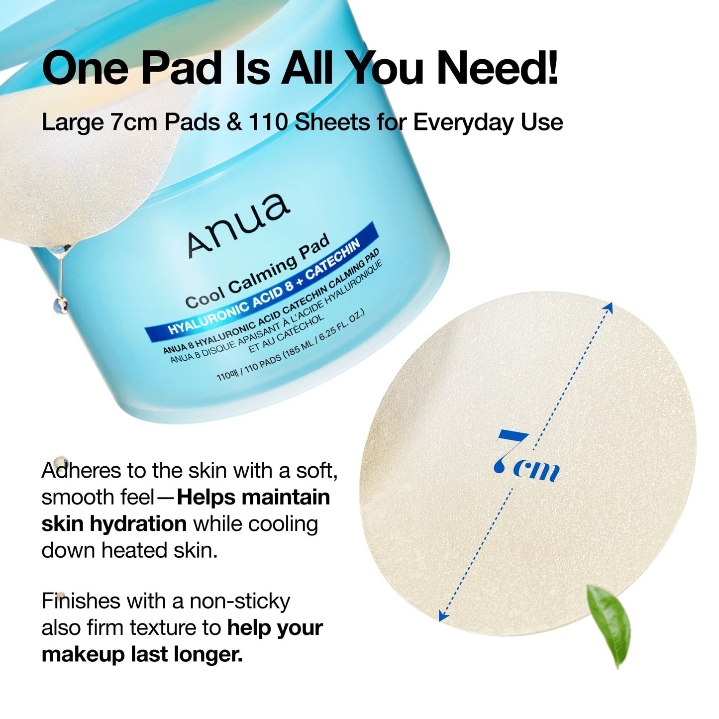 8 Hyaluronic Acid Catechin Calming Pad
